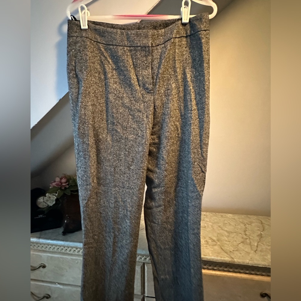 Jones New York Black and Gray Textured Pants